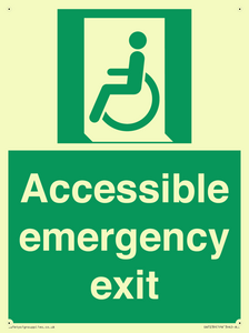 Accessible emergency exit (left)